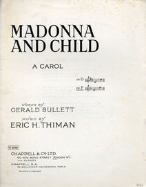 Madonna and Child - A Carol in the key of F major for higher voice