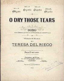 O Dry those Tears - Song in the key of A major for High Voice with organ & violin (or violoncello) accompaniment adlib, sung by Alice Gomez,