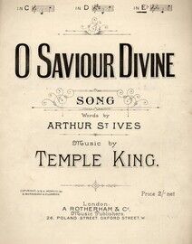 O Saviour Divine