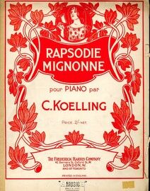 Rapsodie Mignonne, for piano