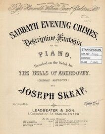 Sabbath Evening Chimes. For Piano Solo - Founded on the Welsh air "The Bells of Aberdovey"