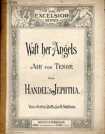 Waft Her Angels.  Air for Tenor