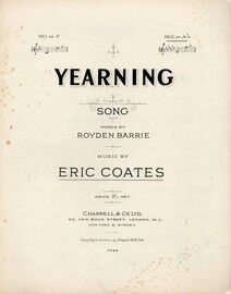 Yearning - Song in A Flat Major for High Voice