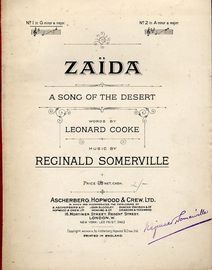 Zaida. A song of the Desert