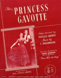 The Princess Gavotte - Op. 24 - For Piano with Steps for the Dance - As featured by Harry Davidson and his Orchestra