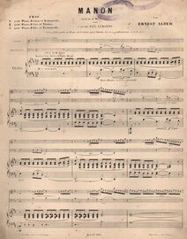 CHAMBER MUSIC - 'Manon' - Trio - (Opera de J. Massenet)