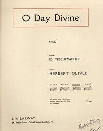 O Day Divine - Song - In the key of D flat major