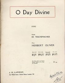 O Day Divine - Song - In the key of E flat major