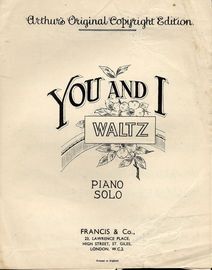 You and I - Waltz - Piano Solo