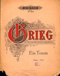 Ein Traum (A Dream) - Edition Peters No. 2622a - Sopran - Tenor