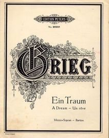 Ein Traum (A Dream) - Edition Peters No. 2622b - Mezzo Sopran - Bariton