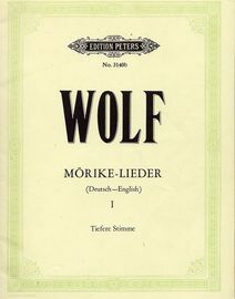 Gedichte von (Poems of) Eduard Morike - Fur Eine Sinstimme (Voice) und Klavier - Ed. Peters No. 3140b