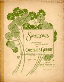 Gurlitt - Swallows - Impromptu for Piano Solo - Op. 40