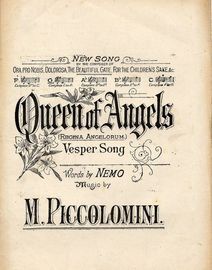 Queen of Angels  (Regina Angelorum) - Vesper Song in the key of G major for lower voice