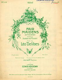 Fair Maidens (Les Filles de Cadix) - Song with English and French Words in the key of F Sharp minor (3 Sharps)