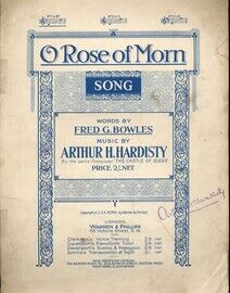 O Rose of Morn - Song in the key of B Flat Major for Low Voice