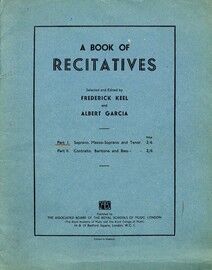 A Book of Recitatives - Part II - For Contralto, Baritone and Bass