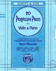 20 Progressive Pieces for Violin & Piano - Vol. II- Carefully fingered and edited as a Supplement to Every Violin School