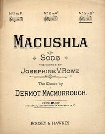 Macushla - Key of B flat major for high voice