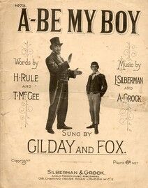 A Be My Boy as performed by  Daisy Wood - A Grock