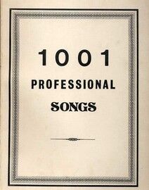 1001 Professional Songs - Melody with Words and Chord Symbols