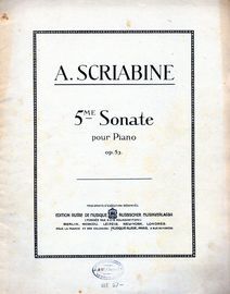 5me Sonate - Pour Piano - Op. 53