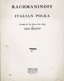 Italian Polka - Arranged for Two Pianos, Four Hands