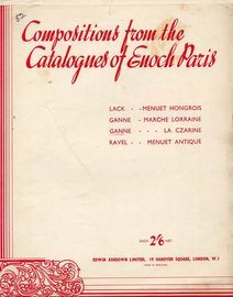 La Czarine - Compositions from the Catalogues of Enoch Paris