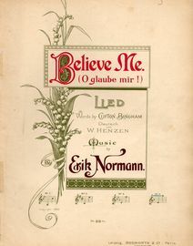 Believe Me (O glaube mir!) - Song in the Key F Major for High Voice