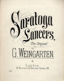 Saratoga Lancers (The Original) - Piano Solo