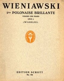 1re Polonaise Brillante - For violin and piano with seperate violin part