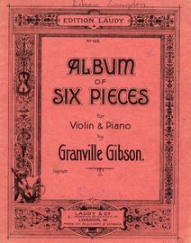 Album of Six Pieces for Violin and Piano - Edition Laudy Series of Albums for Violin and Piano No. 125