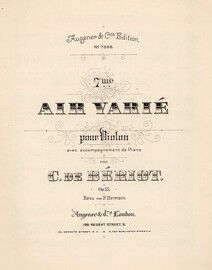 7me - Air Varie - Op. 15 - For violin and piano with seperate violin part