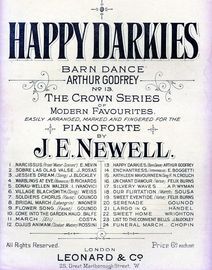 Happy Darkies, barn dance, No. 13 of "The Crown Series of Modern Favourites"