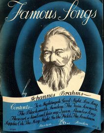 Famous Songs by Johannes Brahms