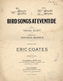 Bird Songs at Eventide - Vocal Duet No. 1 for Soprano and Tenor