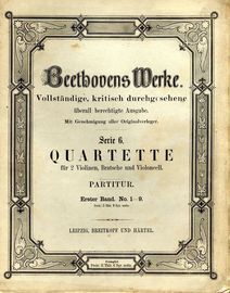 Beethovens Werke. Vollstandige, kritisch durchgesehene uberall berechtige Ausgabe. Mit Genehmigung aller Originalverleger.