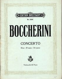 Boccerini - Concerto in B flat major - Violoncello and Piano - Edition Breitkopf No. 3596