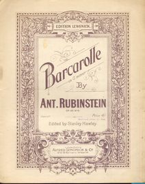 Rubinstein - Barcarolle in G minor - Piano Solo