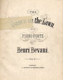 Dance on the Lawn for the pianoforte