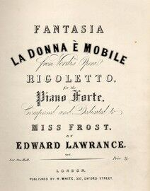 La Donna e Mobile, fantasie from Verdi's opera "Rigoletto"