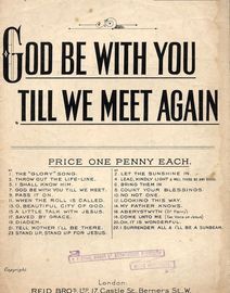 God Be With You Will We Meet Again - Chiristian Choralist Series No. 7 - Staff and Tonic Sol-Fa Combined