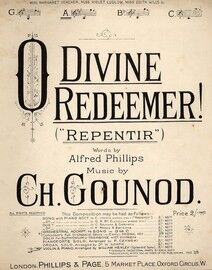 O Divine Redeemer! (Repentir) - Song In the key of A major
