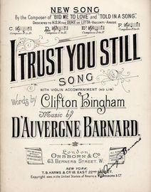 I Trust You Still  -  Song With Violin Accompaniment - In the key of D major