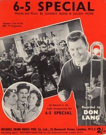 6-5 Special - Signature Tune of the BBC TV Programme - A Featured in the Anglo Amalgamated film 6-5 Special - Recorded by Don Lang