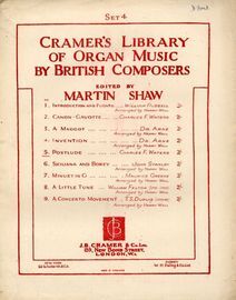 A Concerto Movement - Cramer's Library of Organ Music by British and Foreign Composers - Set 4 - Series No. 9