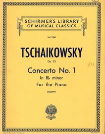 Concerto No. 1 in B flat minor - Op. 23 -  Two Pianos, Four Hands - Schirmers Library of Musical Classics Vol. 1045