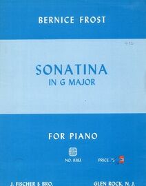 Frost - Sonatina in G Major - Piano Solo