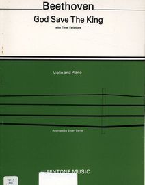 Beethoven - God Save The King with Three Variations for Violin and Piano - With Seperate Violin Part