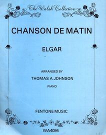 Edward Elgar - Op. 15 - No. 2 - Chanson de Matin - The Walsh Collection